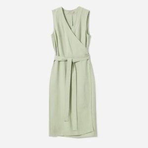Everlane Japanese GoWeave Sleeveless Dress Green